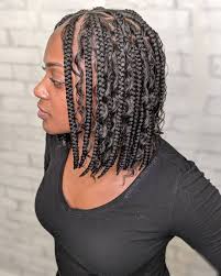 Tasha Miles On Instagram Knotless Bob Bohemian Hairstylist Monique Thechair Beautyloft Braids With Curls Braided Hairstyles Bob Braids Hairstyles