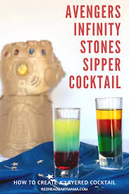 Avengers Infinity Stone Layered Cocktail Rezept Cocktail Rezepte Rezepte Cocktail
