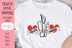 Teach Love Inspire Svg Teacher Appreciation Svg 1152687 Hand Lettered Design Bundles