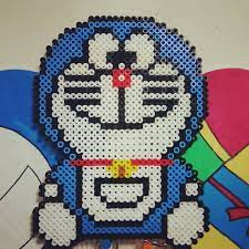 姉にもらった 旧ドラちゃんのおててが小さくてとっても可愛い パーラービーズ ドラえもん クロスステッチ 図案 スヌーピー アイロンビーズ ビーズ