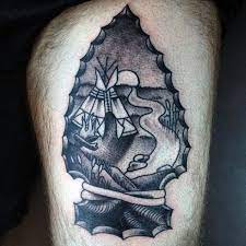 80 Arrowhead Tattoo Designs For Men Ancient Weaponry Ink Arrowhead Tattoo Tattoo Designs Men Arrowhead Tattoo Design