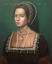 The best known variation is the elizabethan portrait in london's national portrait gallery. Anne Boleyn Portrait Von Dmitry Yakhouski 2020 Malerei Ol Auf Leinwand Singulart