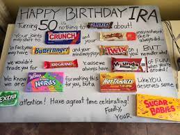 Happy 50th Birthday Candy Poem Candy Bar Birthday Birthday Candy Candy Poems
