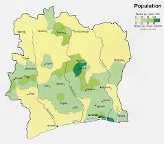 Download fully editable grey map of ivory coast. Abidjan Map