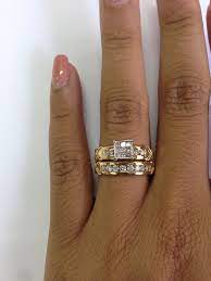 Ladies Yellow Gold Over Diamond Engagement Ring Wedding Band Bridal Set 2 00 Ct White Gold Vintage Rings White Gold Engagement Rings Vintage Wedding Ring Bands
