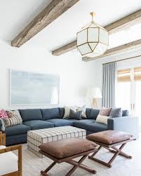 Farmhouse Living Room Remodel Exposed Be A S Blue Sectional Leather Stools Living Room Decor Modern Farm House Living Room Living Room Remodel