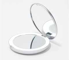 Fancii Lumi Led Lighted Compact 10x 1x Magnification Mirror Qvc Com