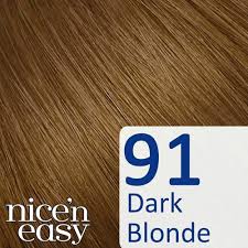 The color molecules are not as large, as well. Clairol Nice N Easy Semi Permanent Ammonia Free Hair Dye Dark Blonde 91