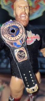 Custom IC Heavyweight Wrestling Championship Mini Replica Belt for  Wrestling Figures Custom Side Plates