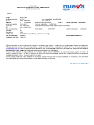 Citas médicas por internet o teléfono. Certificado Afiliacion Nueva Eps Subsidiada