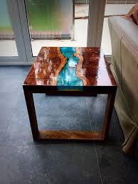 Side Table Live Edge Side Table River Side Table Small Etsy Side Table Live Edge Coffee Table Live Edge Table