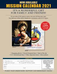 Maybe you would like to learn more about one of these? World Mission Magazine Official Mission Calendar 2021 To Place Your Order Call 8829 0740 8829 7481 It S A Wonderful Gift For Family And Friends Engaging Photos Church Liturgical Days