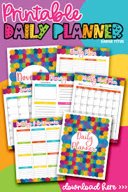 Individual pages are available for free, or. 150 Printable Daily Planner Templates That Will Save You Money Undated Sarah Titus From Homeless To 8 Figures