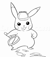Ash and pikuchu are best friends. Detective Pikachu Coloring Page Luxury How To Draw Detective Pikachu Step By Step Pokemon Pikachu Coloring Page Pikachu Coloring Pages