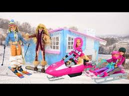funfun toy doll tv youtube dolls barbie accessories snow lodge