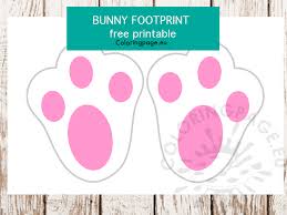 Rabbit feet template (page 1) big grey bunny feet template (dirty) blank template free printable: Free Easter Bunny Feet Footprint Coloring Page