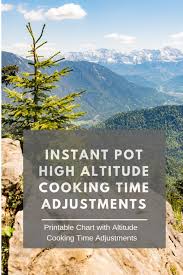 Instant Pot High Altitude Cooking Time Adjustments Healthy