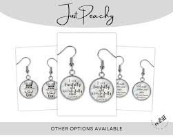 Classic Elegant Scripture Silver Jewelry Dangle Earrings Glass Pendant  Multiple Bible Verses Christian Faith Matching Necklace Bracelet