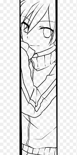 Here is an anime hair drawing tutorial that might help you. Lineart Mekakucity Actors Anime Character Outline Png Pngegg