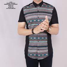 Jual baju kantor cowok pria batik songket panjang ungu. Zoeystore1 5688 Kemeja Kombinasi Songket Pria Lengan Pendek Baju Songket Kerja Kantoran Exclusive Shopee Indonesia