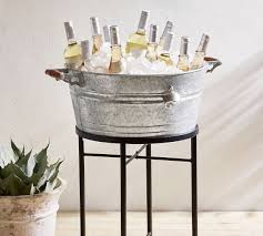 Check spelling or type a new query. Galvanized Metal Party Bucket Stand Pottery Barn