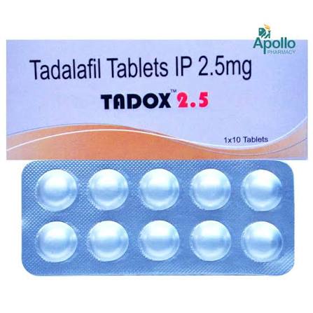 Buy Tadox 2.5 Tablet online | Uses, Side Effects, Price and substitutes | Apollo Pharmacy