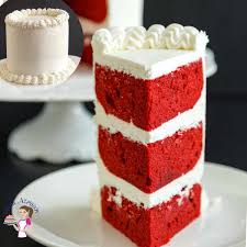 Spread and swirl the remaining frosting around the sides and top of the . Red Velvet Cake With Cream Cheese Frosting Veena Azmanov