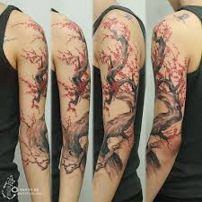 It gives us the feeling of pureness. 40 Beautiful Cherry Blossom Tattoos Nenuno Creative Tree Sleeve Tattoo Blossom Tattoo Blossom Tree Tattoo
