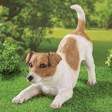 Over 80% new & buy it now; Jack Russell Terrier Dog Garden Statue Collections Etc