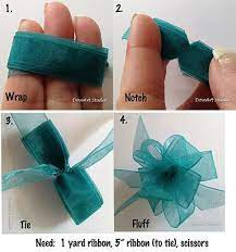 Notched Ribbon Bow How To How To Make Bows Diy Bow Ribbon Bows
