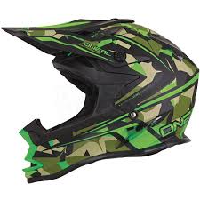 2016 Oneal 7 Series Evo Motocross Helmet Camo Green