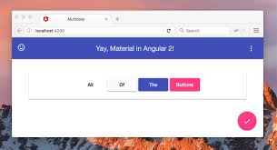 We just need the basic functionalities for this demo, so we don't need routing and strict mode. Getting Started With Angular Material 2 Digitalocean