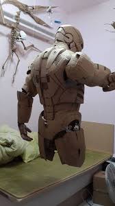 It look hard to make homemade costume with cardboard it too hard.try wear all red and add some gold stuff like. Meet The Tony Stark Of Cardboard Cardboard Sculpture Iron Man Suit Ironman Costume