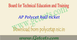 Ap Polycet Hall Tickets 2018 2019 Download Education And Training Hall Ticket