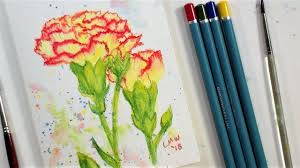 For this demonstration, we'll work from a photo reference. Easy Peasy Watercolor Pencil Project Carnations The Frugal Crafter Blog