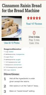 Cinnamon Raisin Bread For Bread Machine Going To Use Brown Sugar In This Recipe Instea Bread Machine Recipes Sweet Bread Machine Recipes Cinnamon Raisin Bread