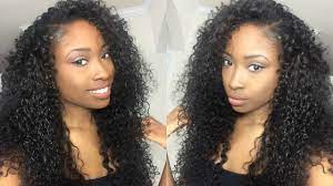 How To Blend Natural Hair With Curly Weave Hair Extensions Method 2 Curly Weave Hairstyles Curly Hair Sew In Wet And Wavy Hair