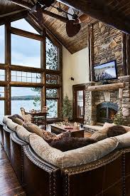 47 Extremely Cozy And Rustic Cabin Style Living Rooms Rustic Living Room Design House Styles Rustic House