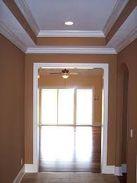 But there you have it. Crown Molding With Tray Ceiling Love That It S Pretty And Makes The Room Look Bigger Home Decor Inspiration New Homes Master Bedroom Design