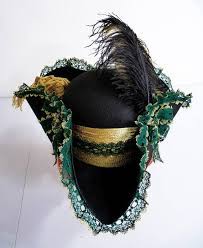 Ladies Pirate Hat Tricorn Hat Pirates Hat Fantasy Hat Steampunk Gothic Halloween Costume Pirate Wench Wench Hat Steampunk Pirate Pirate Woman Pirate Hats Hats
