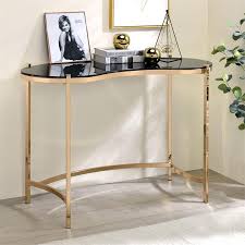 Maybe you would like to learn more about one of these? Furniture Of America Lythy Contemporary Glass Top Desk In Gold Idf Dk914