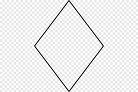 A rhombus is a flat shape with 4 equal straight sides. Diamond Rhombus Shape Oval Outline S Blue Angle Png Pngegg
