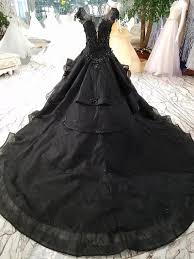 Ball Gown Black And White Wedding Dresses Discount New Arrival Luxury Ball Gown Black Wedding Dresses 2020 Gothic Court Vintage Non White Bridal Gowns Pricness Long Train Beaded Cap Sleeves Wedding Dres Black Wedding Dresses Wedding Dress Cap