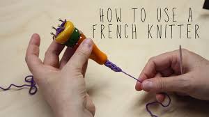 Knit linen market bag gift bundle. How To Use A French Knitter Youtube