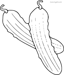 See more ideas about cucumber plant, growing cucumbers, cucumber. Two Cucumbers Coloring Page Coloringall