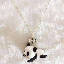 Panda Necklace Panda Necklace Necklace Cute Necklace