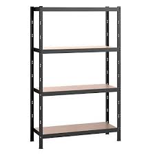 Etagere Grise 4 Plateaux En Bois Axiome L 128 X P 60x H 193 Cm Castorama