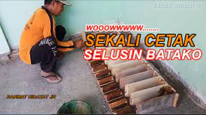 Mengenal batako press proses pembuatan batako Cetakan Batako Dari Kayu Sekali Cetak 12 Buah Lengkap Dengan Komposisi Youtube