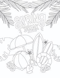 Spring lamb coloring sheet hello spring sign to … Spring Break Coloring Pages Free Pdfs Freebie Finding Mom
