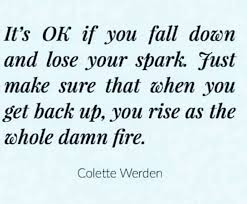 And as long as there is a potential, there will be a success! It S Okay If You Fall Down And Lose Your Spark Just Make Sure That When You Get Back Up You Rise As Th Quotes About Everything Quotes To Live By Jokes